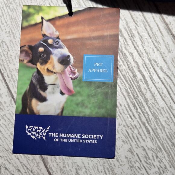 DOG Hoodie Sweatshirt I LOVE MY MOMMA & MY BED Blue White Humane Society - Picture 3 of 8